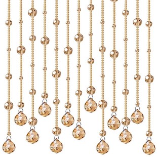 珠帘水晶隔断客厅一帘幽梦门链子装饰珠帘客厅珠帘家用免打孔