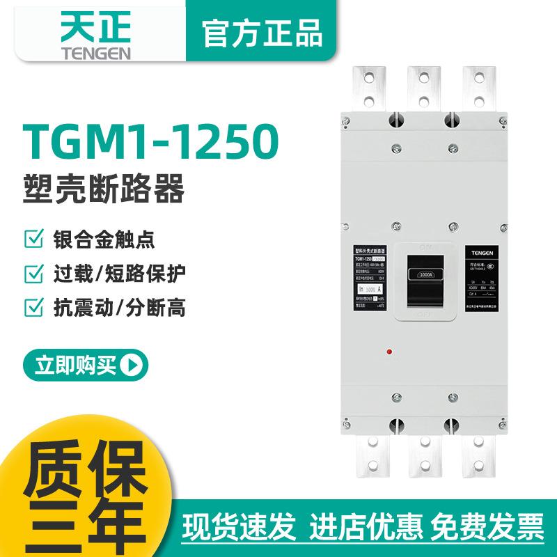 天正TGM1-1250/3300大电流塑壳断路器380空气开关3P三相800A1000A