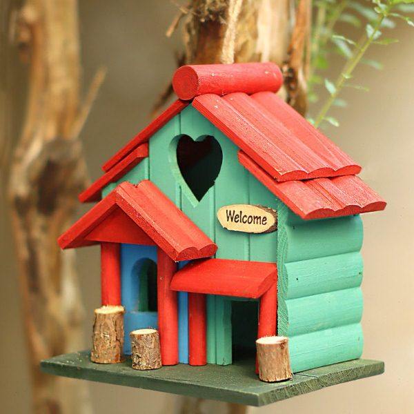 鸟窝花园庭院布置户外景观实木阳台院子园艺装饰摆件鸟屋,家居饰品,户外/庭院摆件,淘宝优惠券,粉丝福利购,淘宝优惠卷