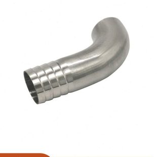 304不锈钢单边焊接宝塔弯头90度卫生级单焊弯管接头抛光镜面管件