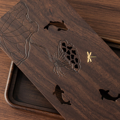 优选胡桃木茶托盘家用小型干泡茶盘托盘简约批发