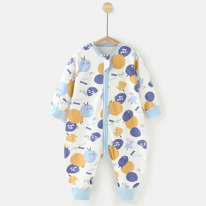 婴儿睡袋春秋薄款夏季空调房四季通用新生儿童宝宝纯棉防踢被神器