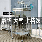 鹦鹉笼豪华大号别墅304不锈钢鸟笼超大大型 笼子站架特大繁殖群养