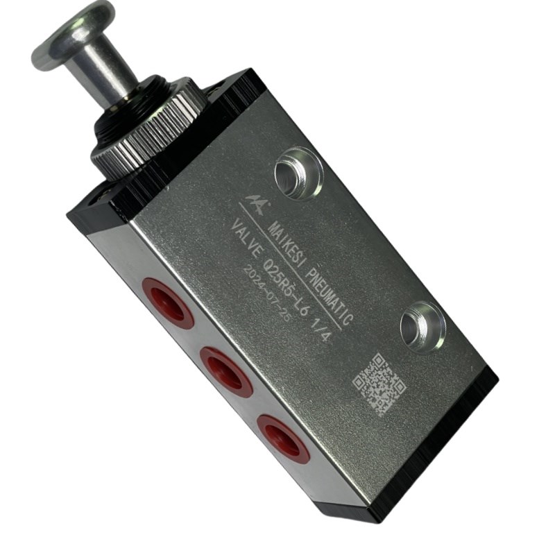 Q25R5-L6 G1/4  二位五通推拉阀 手动阀 气动阀 肇庆气动元件