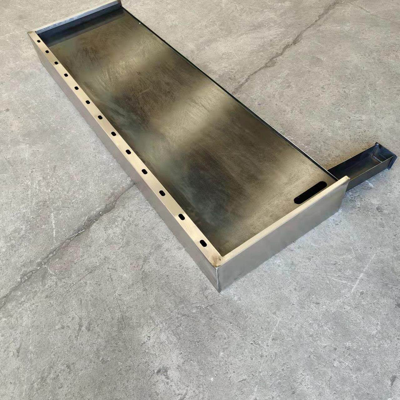 郭二哥不锈钢包边铁板烧炉鱿鱼烤冷面鸭肠专用铁板烧摆摊燃气商用
