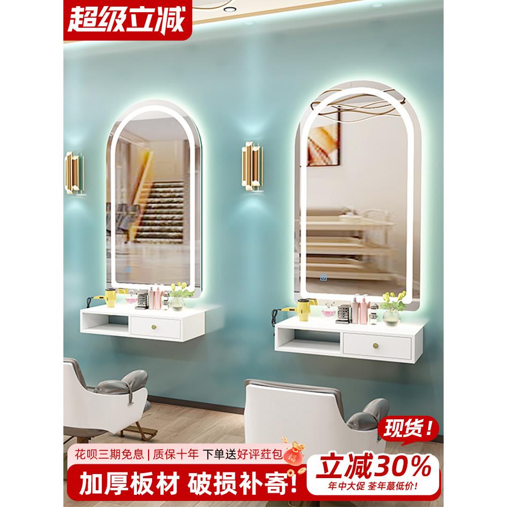 采购产品理发店镜子,美发沙龙特殊的内部和外部灯,Led照明,美