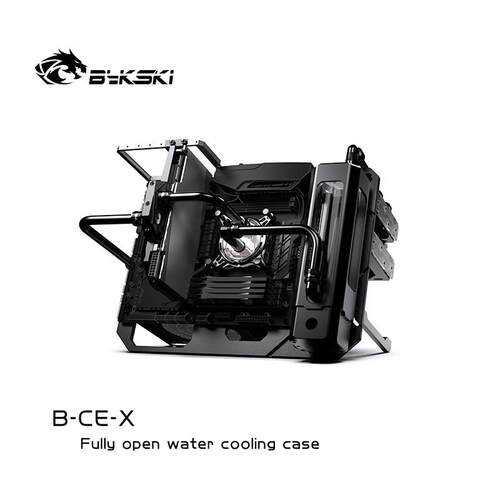 Bykski B-Ce-X开放式水冷底盘全铝底盘机架DIY显示屏垂直和水平使