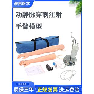 动静脉穿刺及肌肉注射手臂模型输液抽血实习护士医生打针回血教学