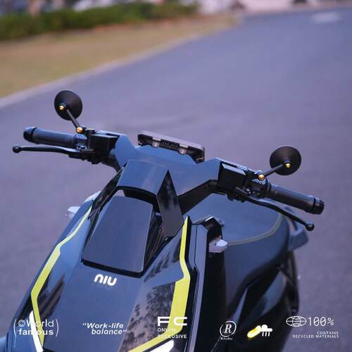 适用小牛NXT U2 U3 FXT Mqil MT迷你电动车后视镜小圆镜改装配件