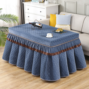 长方形烤火桌子罩套茶几罩布w艺电烤炉家用烤火炉取暖器桌布烤火
