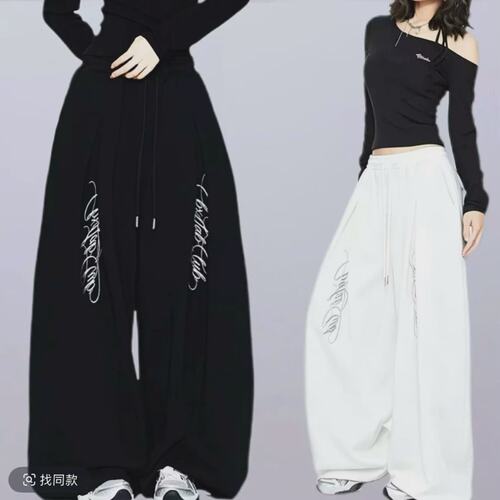 K929【两面冰感棉】超软超垂顺的舞蹈裤夏季街舞潮牌老钱抒情长裤
