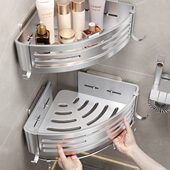 浴室三角厕所墙上壁挂式 洗漱台收纳架子洗手间卫生间置物架免打孔