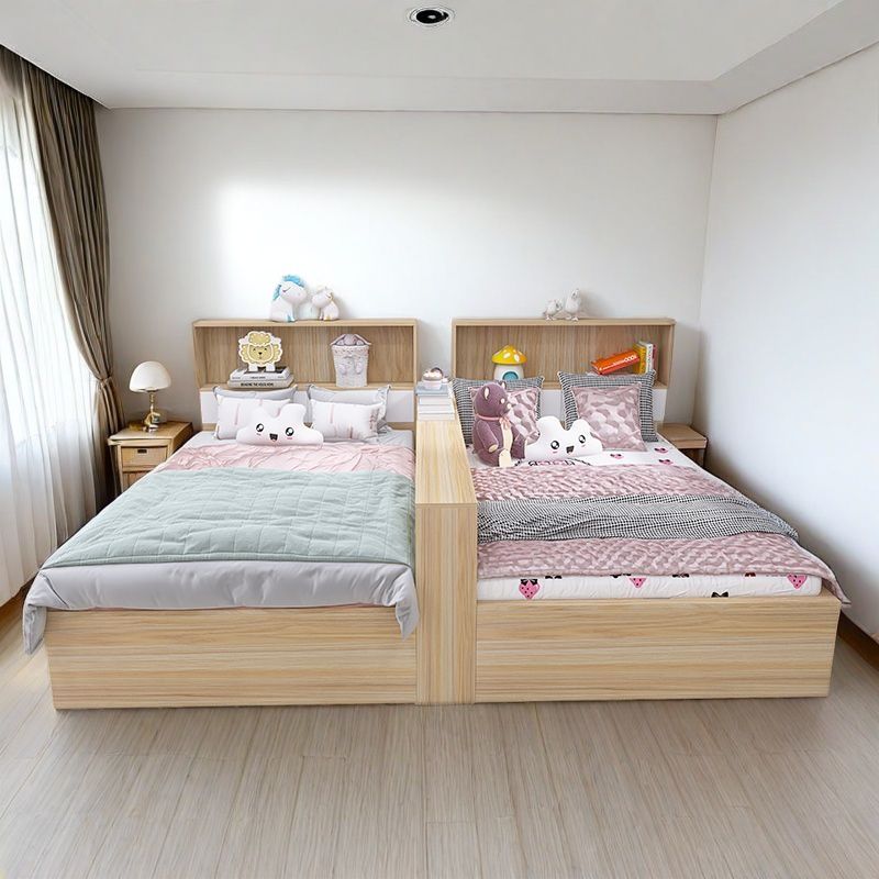 姐妹双人床互不干扰一男