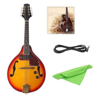 西洋藏族乐器曼陀铃日落色云杉电声曼陀林EQ曼陀铃琴八弦曼德琳