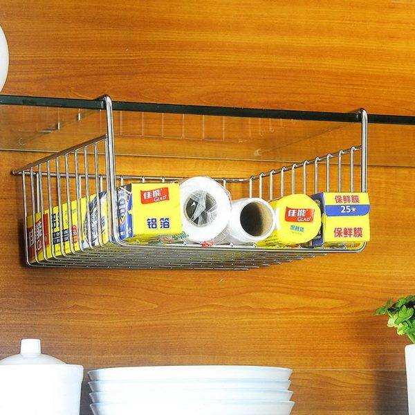 厨房挂篮收纳篮304不锈钢置物架衣柜收纳层架 整体橱柜下挂架隔板,厨房/烹饪用具,果蔬置物架/篮/框,淘宝优惠券,粉丝福利购,淘宝优惠卷