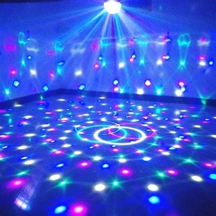 声控舞台灯光LED彩灯KTV闪光灯串灯酒吧家用卧室浪漫装 饰七彩挂灯