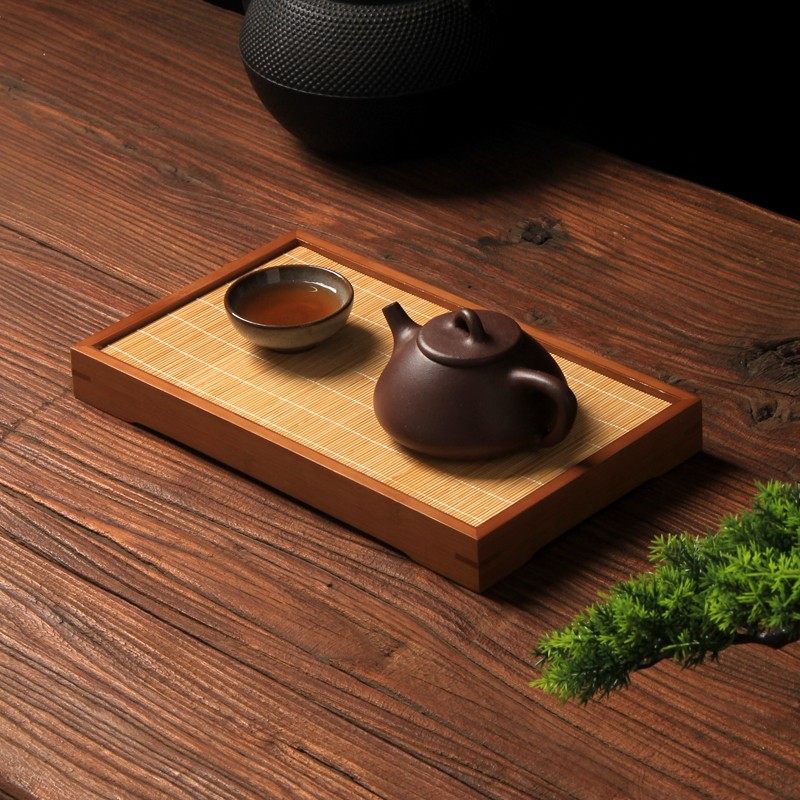 茶盘竹茶盘托盘功夫茶盘配件茶海果盘竹木制茶具单层长方形带茶帘,餐饮具,茶盘,淘宝优惠券,粉丝福利购,淘宝优惠卷