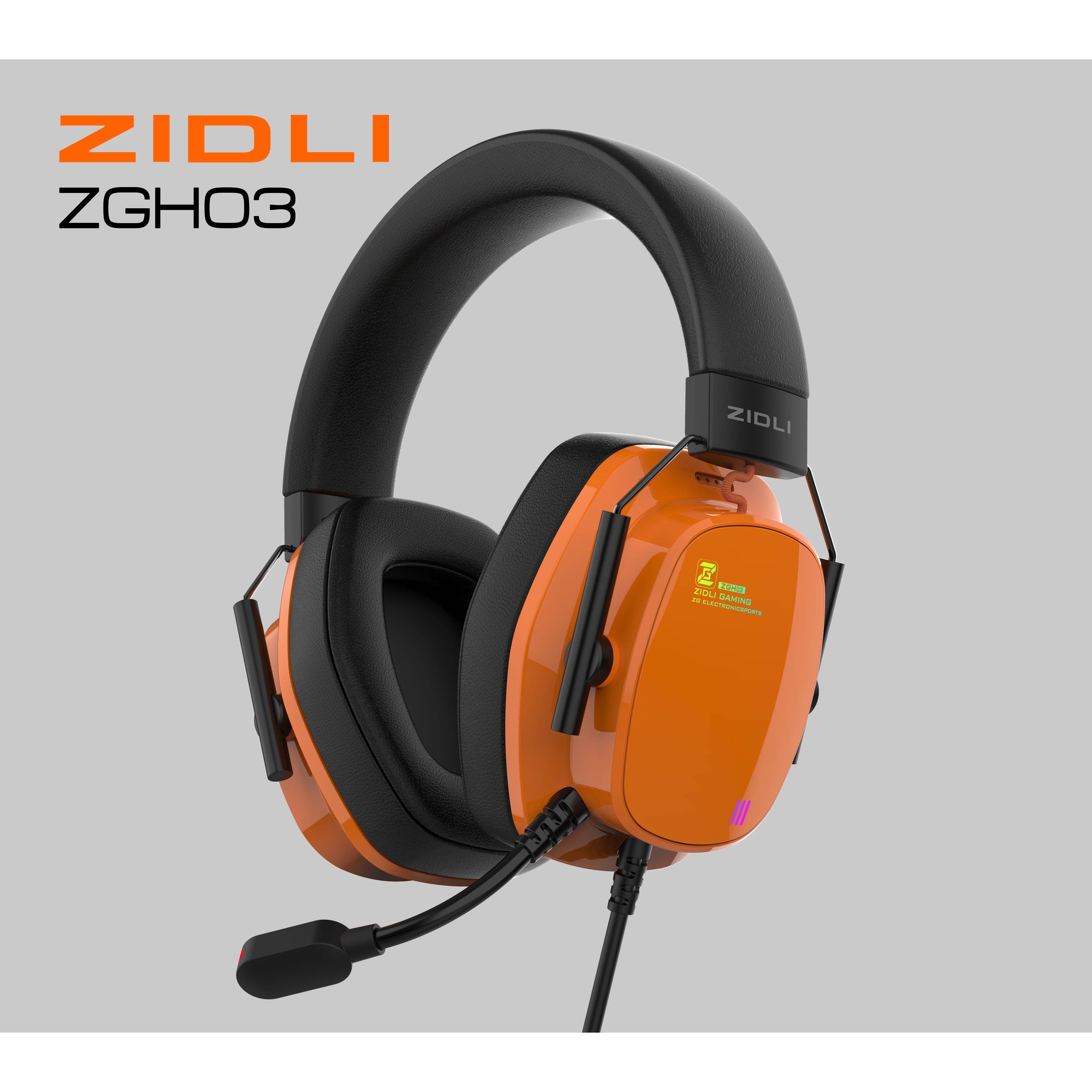 ZIDLI磁动力ZGH03游戏电竞头戴式耳机网咖网咖同款热卖带线 线控
