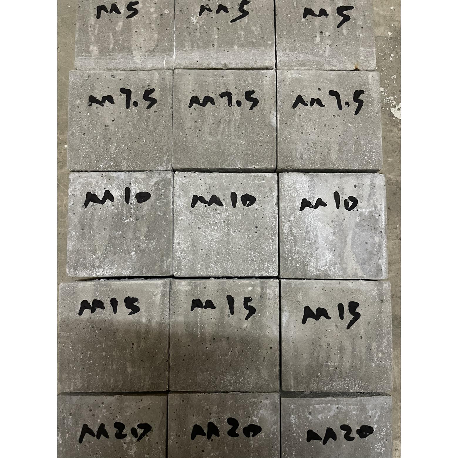 砂浆试块送检M5,m7.5,m10,m15,m20,砌筑，抹灰砂浆试块 3块一组