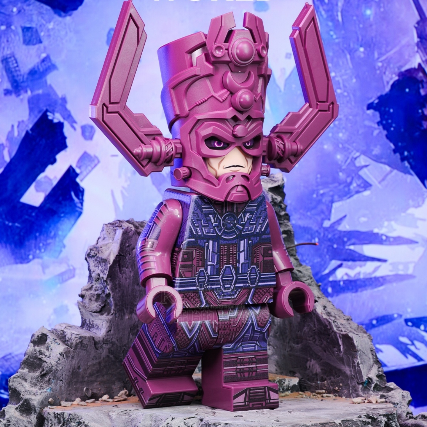 超大吞星神奇四侠行星积木人仔