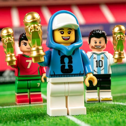 乐高C罗世界界杯2026大力神杯乐高积木足球明星球星梅西人仔玩具