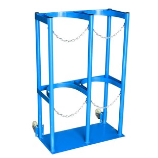 气瓶带轮固定移动丙烷瓶防气瓶架子推车倾倒可乙炔钢瓶氧气架40L