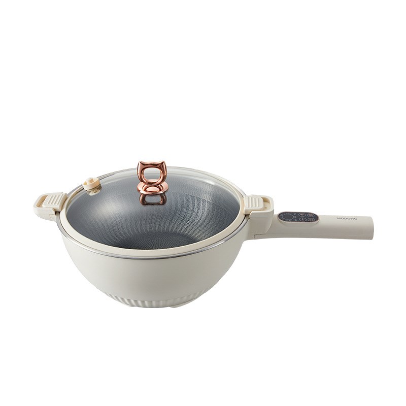 摩动微压多功能电炒锅电锅炒煮两用电炒菜炒锅一体式煮锅202新款