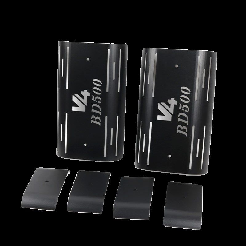 适用于奔达黑旗500排气管隔热罩 黑骑500改装版隔热盖 装饰罩专用