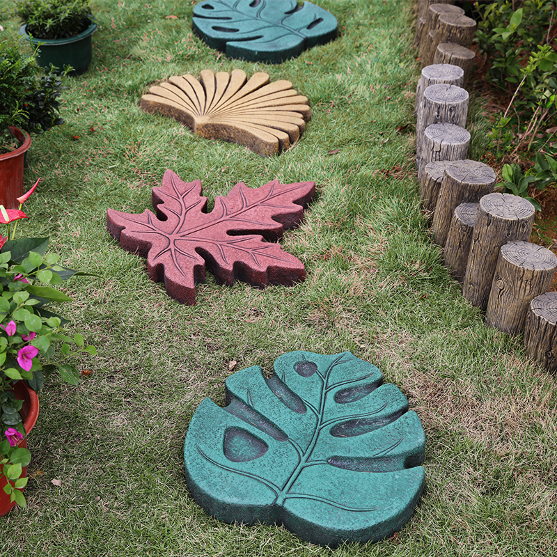 花园踏步石树叶艺术庭院防滑室外园林别墅草坪露台装饰铺路汀步石