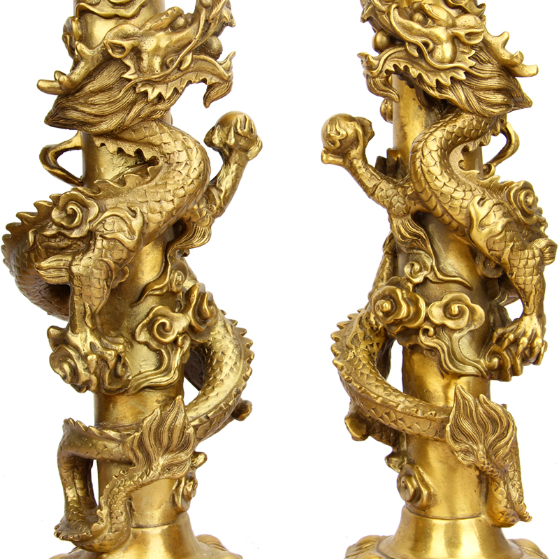 铜烛台 铜龙烛台 铜龙烛台 铜蜡台 龙烛台 铜烛台