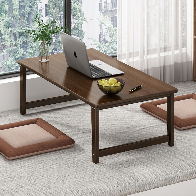 床上书桌懒人电脑桌家用卧室飘窗坐地小桌子学生宿舍学习实木炕桌