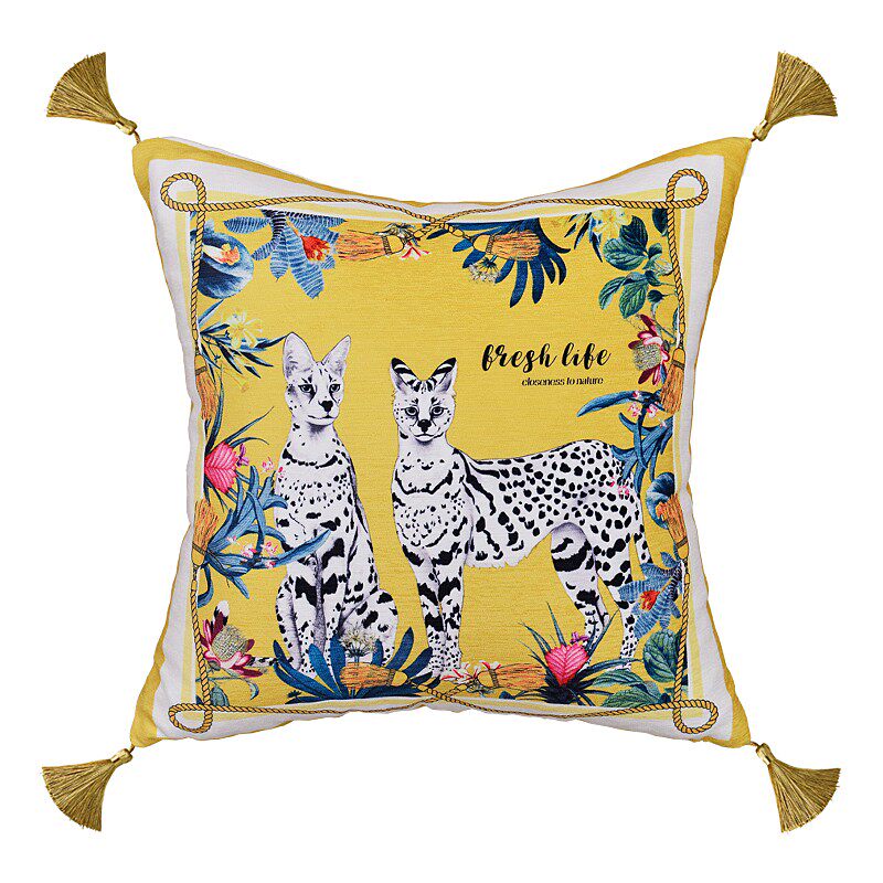 热带丛林欧式抱枕沙发抱枕靠垫办公室腰垫靠枕卧室飘窗床头大靠背