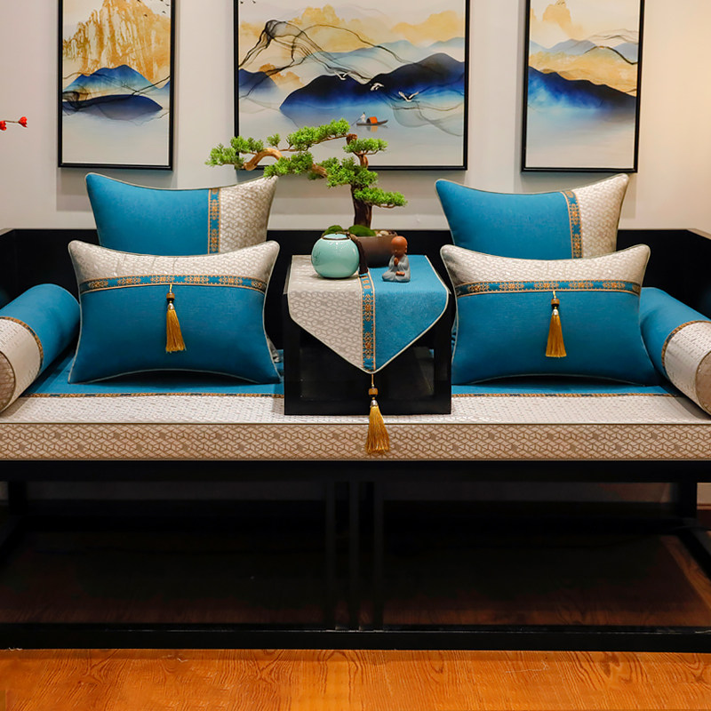 新沙发垫罩四季通用红木实木坐垫防滑罗汉床垫子五件定制,居家布艺,沙发垫,淘宝优惠券,粉丝福利购,淘宝优惠卷