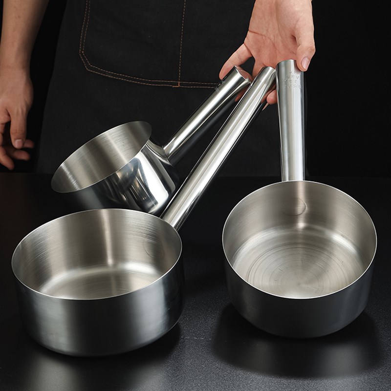 不锈钢水瓢大号水舀子水勺商用加长柄大勺子食堂打粥勺舀水勺