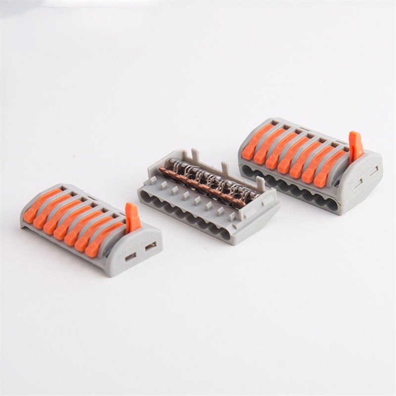 只 PCT-218八孔多功能电线连接器快速接头接线端子分线盒并线器