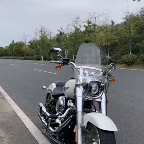 哈雷新款肥仔22年改装快拆挡风玻璃前挡风前风挡