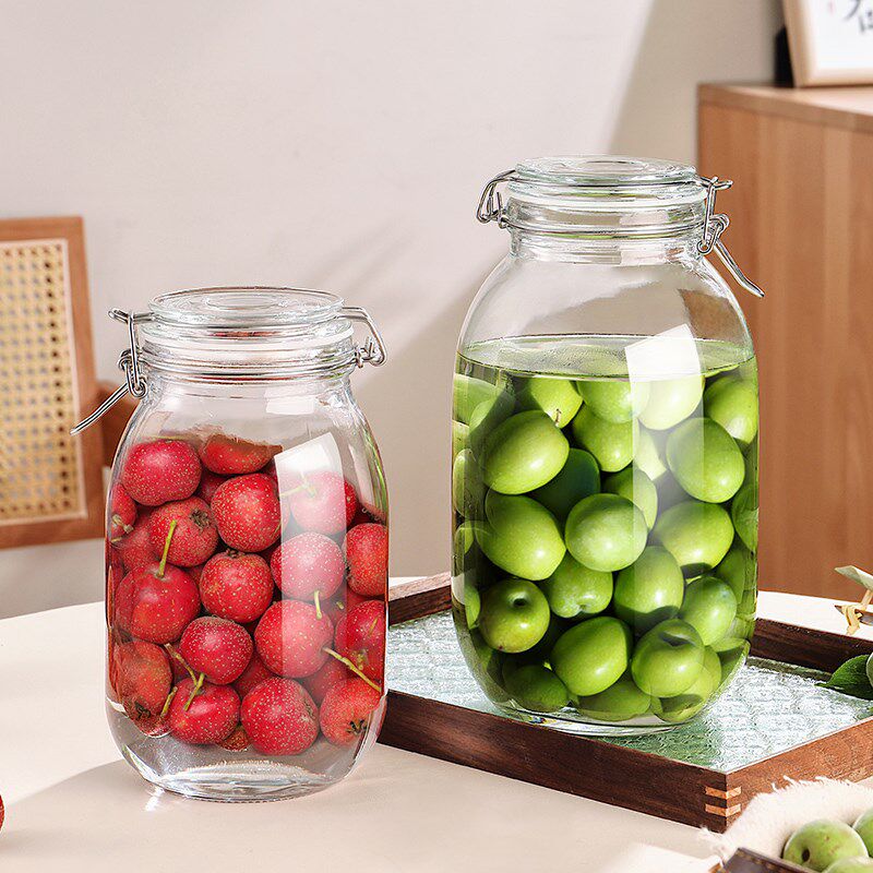 青梅泡酒玻璃罐酒坛子空瓶杨梅自制果酒容器食品级密封罐斤