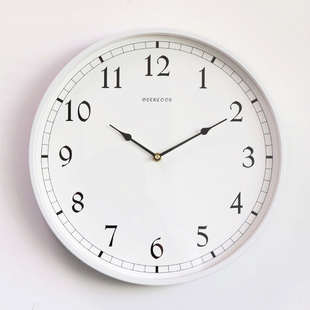 整点报时挂钟家用现代客厅时钟创意静音石英钟西敏寺钟声挂表