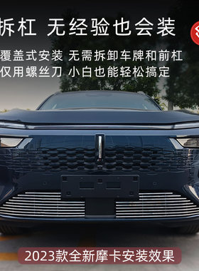 款魏牌新摩卡水箱防虫网魏派前脸中网改装装饰条