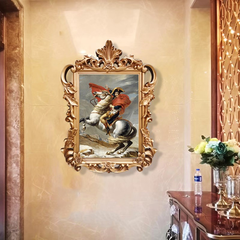 欧式画框复古装饰镜框客厅酒店玄关过道影楼异形婚庆油画相框挂墙