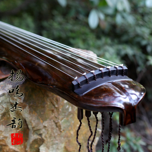 扬鸣古琴扬州生漆手工古琴初学演奏级蕉叶古琴 赠送古琴桌