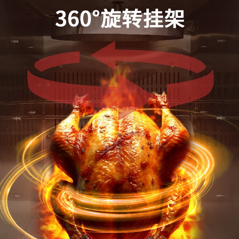 奥米康万能蒸烤箱商用电热烤鸭炉餐厅厨房一体机热风循环大电烤箱