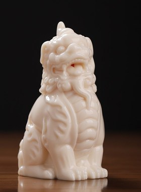 东方泥土《天禄貔貅》中式手工陶瓷实心摆件办公室桌面装饰品送礼