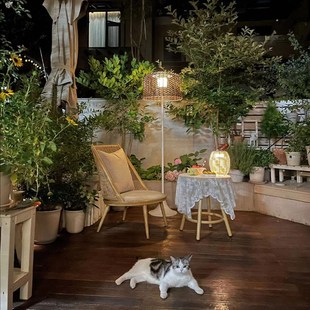 院子造景一楼小院花园装 修草坪灯落地灯花园套餐灯 饰户外灯别墅装