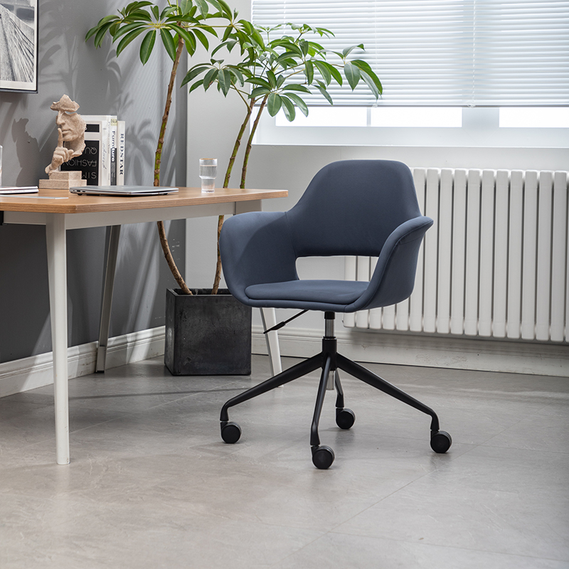 北欧办公书房靠背舒适升降椅轻奢懒人家用宿舍电脑书桌滑轮扶手椅