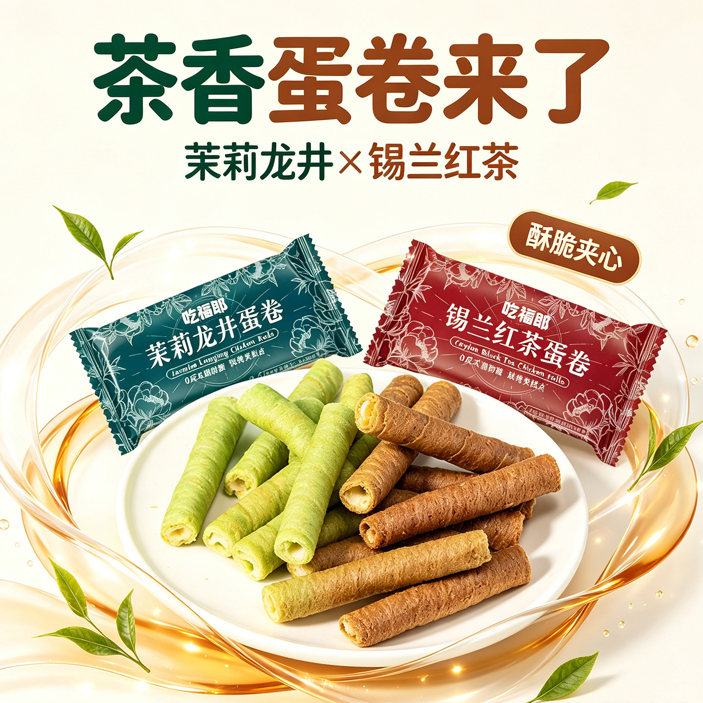 夹心鸡蛋卷独立装多口味网红零食