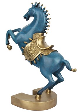 朴器 手工彩绘 铜唐马摆件 一战成名摆件 铜马摆件