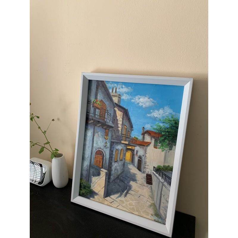 csgo油画周边炼狱小镇香蕉道手绘装饰品卧室客厅电竞房挂画送礼好