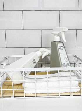 样板间阳台洗衣房收纳筐摆件套装置物篮毛巾分装瓶组合卫生间软装