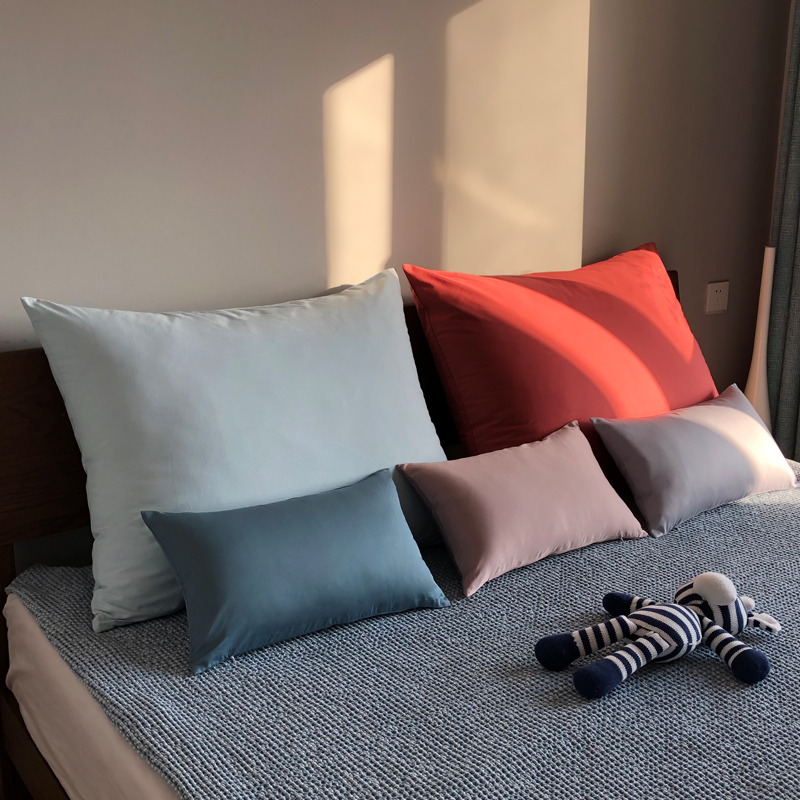 一对装纯棉腰枕套30x50cm小号儿童抱枕套办公室午睡枕头椅子沙发